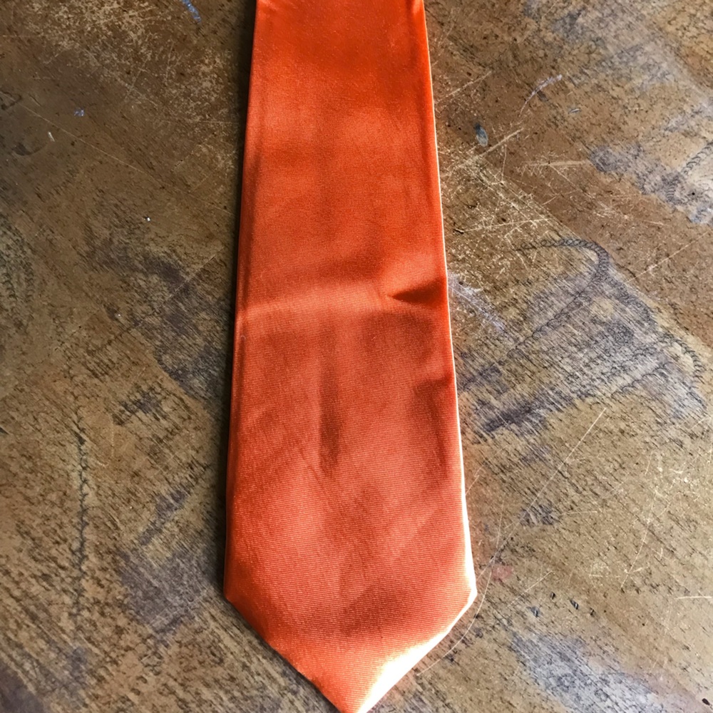 Orange Mens Tie